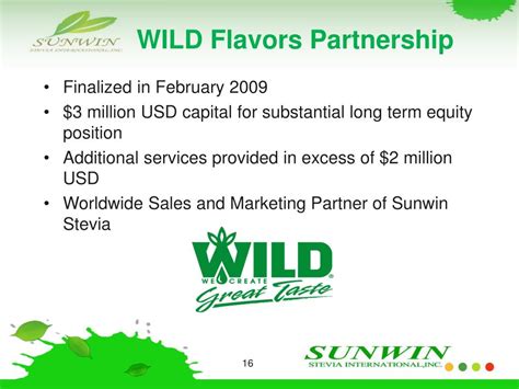 PPT - SUNWIN STEVIA INTERNATIONAL, INC. OTC QB: SUWN PowerPoint ...