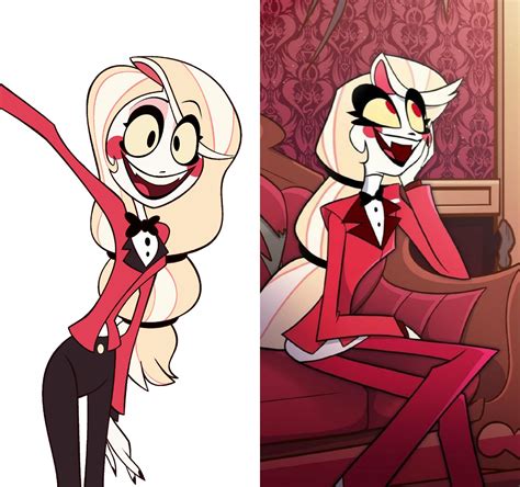 Old vs New designs for Charlie : r/HazbinHotel