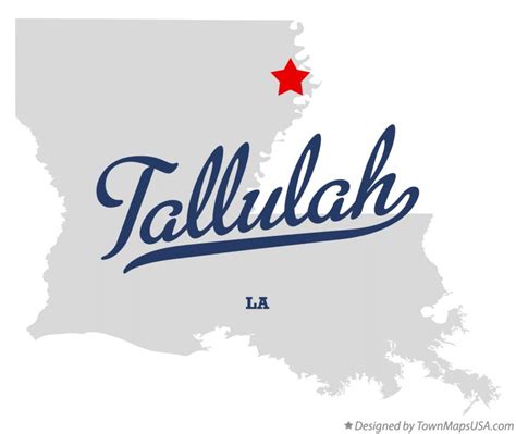 Map of Tallulah, LA, Louisiana