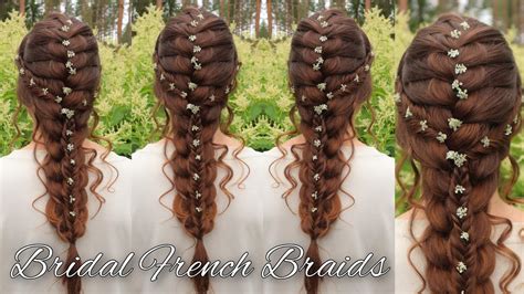 French Braid Hairstyle | Easy Bridal Braided Hairstyles for Long Hair ...