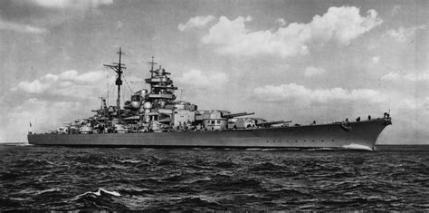 German battleship Bismarck. In May 1941, she was sent out on surface ...