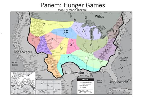 Hunger Games - Map of Panem - The Hunger Games Fan Art (13703262) - Fanpop