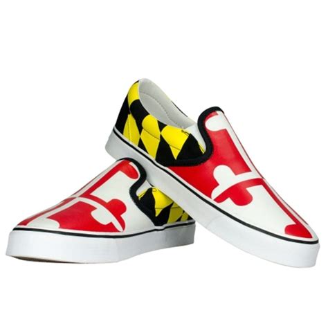 Maryland Terrapins Women's Slip-On Sneakers | Women slip on sneakers ...