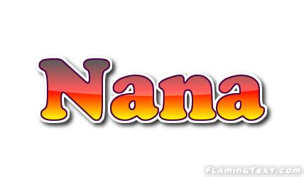 Nana Logo | Free Name Design Tool from Flaming Text