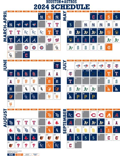 Astros 2024 Schedule Pdf - Mary Starla