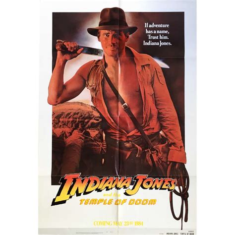 INDIANA JONES AND THE TEMPLE OF DOOM Movie Poster 29x41 in.