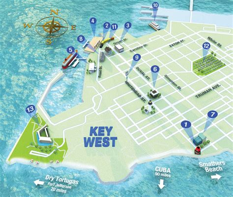 Key West Fl Walking Tour Maps