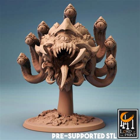 Beholder Miniature Lord of the Print Eye Tyrant of the Underdark Model ...