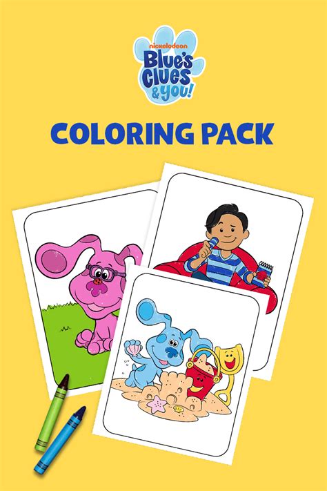 Free Blue’s Clues Printable Coloring Pages and Activities