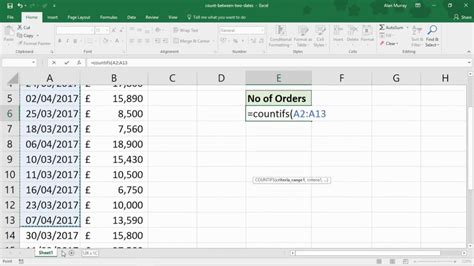 Countif Across Multiple Worksheet