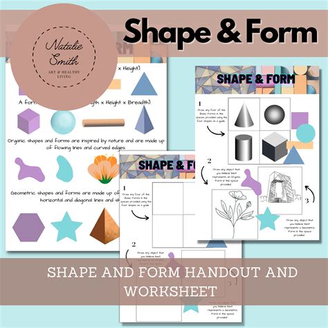 Shape and Form Handout and Worksheet • Teacha!