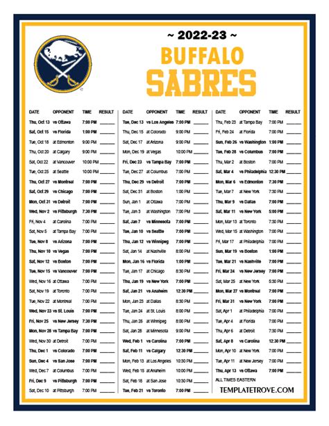 Buffalo Sabres 2024 Schedule Change - Roxie Clarette