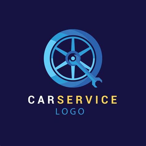 flat design car service logo template 14532926 Vector Art at Vecteezy