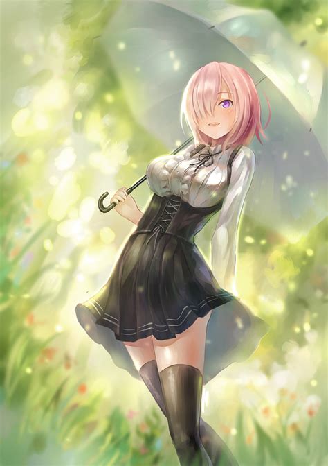 Cute Mash Kyrielight (Shielder) with umbrella:... (24 Nov 2017)｜Random ...