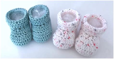 Simple Crochet Baby Booties - Free Crochet Patterns - Crochet Kingdom ...