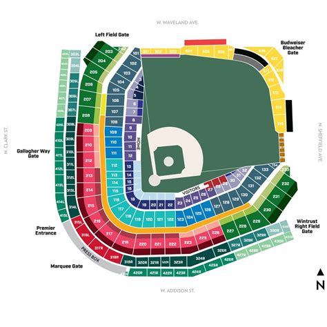 Wrigley Field Seating Map | Wrigley field, Cubs tickets, Chicago cubs