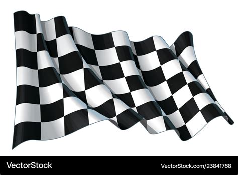 Motor race waving flag Royalty Free Vector Image