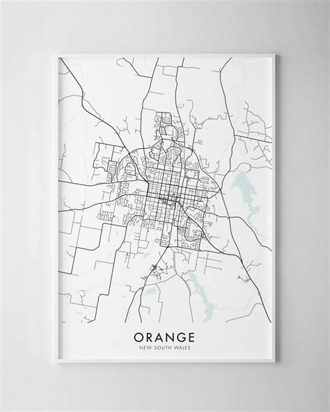 Orange NSW Map Print - Chelsea Chelsea