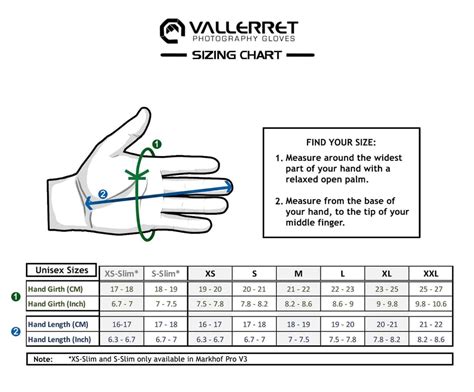 European Glove Size Chart