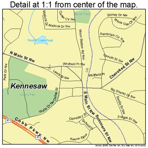 Kennesaw Georgia Street Map 1343192