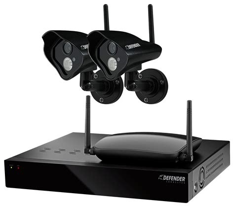 Best Buy: Defender Sentinel 4-Channel, 2-Camera Indoor/Outdoor Wireless ...