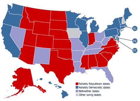 Swing, Bellwether, and Red and Blue States: Demographics and the 2008 U ...