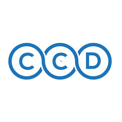 CCD letter logo design on white background. CCD creative initials ...