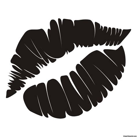 lips silhouette | Free Vector Description: Free vector illustration ...