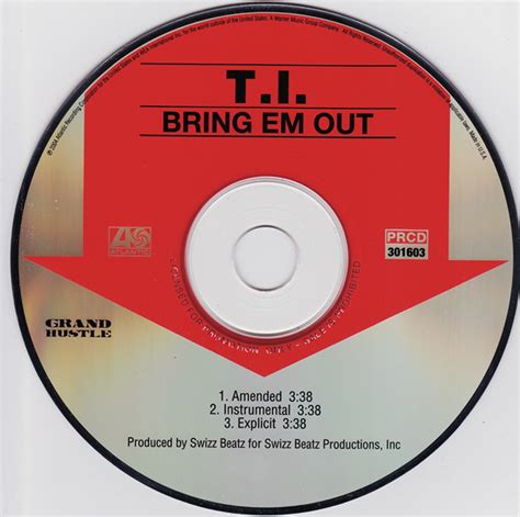 T.I. - Bring 'Em Out (2004, CD) | Discogs