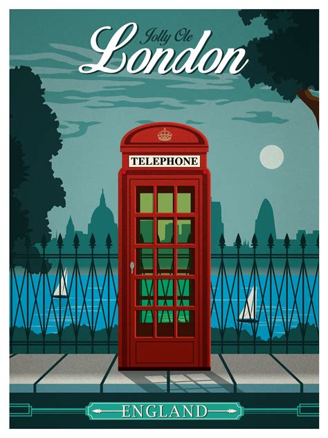 IdeaStorm Studio Store — Vintage London Travel Poster