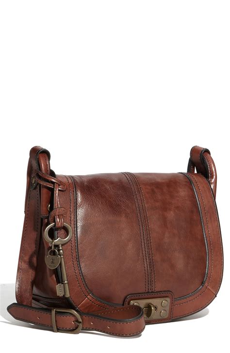 Dark Brown Crossbody Bag Leather | semashow.com