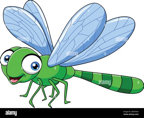 Cute Dragonfly cartoon vector illustration Stock Vector Image & Art - Alamy