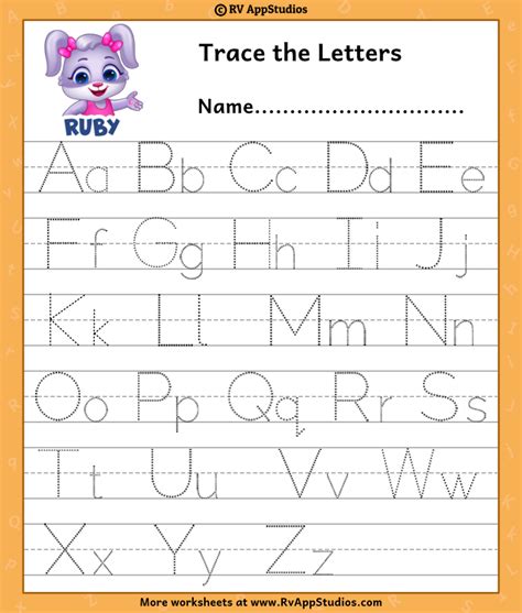 Free Printable Abc Tracing Worksheet - FREE PRINTABLE TEMPLATES