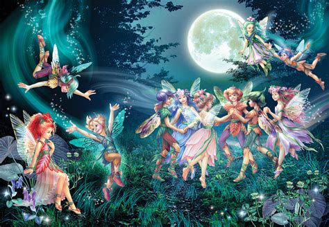 Fairies And Elves Dancing Photograph by MGL Meiklejohn Graphics ...