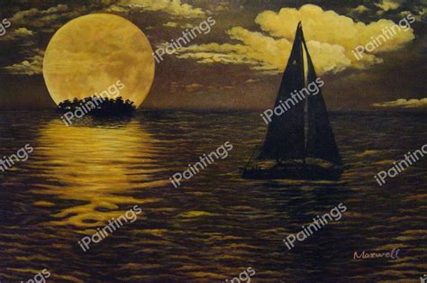 Sailing At Sunset Painting by Our Originals Reproduction | iPaintings.com