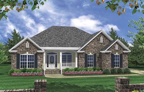 Plan 5180MM: Casual Living 1600 Square Foot House Plan | Brick house ...