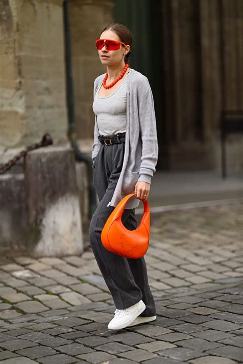 Orange + Grey: How to Wear the Hottest Street Style Color Trend