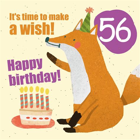 Make a Wish 56th Birthday Card – Boomf