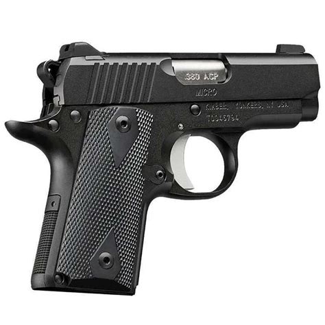 Kimber Micro .380 ACP 6rd Pistol, Blackout Sights 3700601 - Coshocton ...