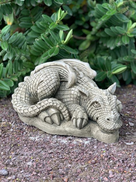 Baby dragon, Decorative Dragon, Concrete Dragon, Garden Dragons, Dragon ...