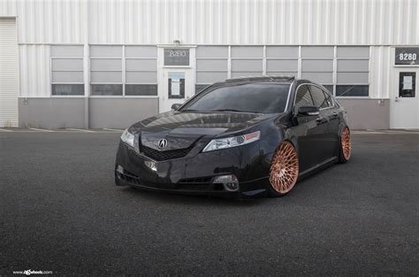 Slammed Acura TL on Copper Rims by Avant Garde | Acura tl, Acura ...