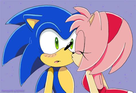 Sweet Kiss and Nervous by Aamypink on deviantART | Sonic y amy, Sonic ...