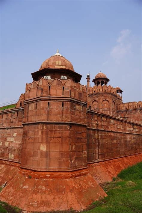 Architecture of Red Fort in New Delhi, India Stock Image - Image of ...