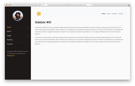 20 Free Bootstrap Sidebar Navigation Templates 2024 - Colorlib