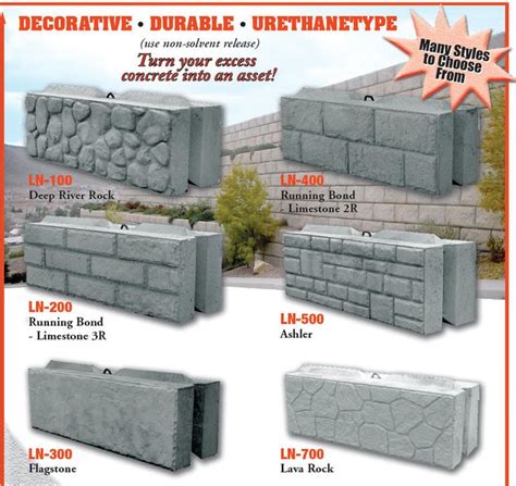 Leonard Marr, Inc. Block Forms - Decorative Liners - Wall & Landscape ...