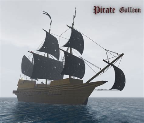 Second Life Marketplace - Pirate Galleon - DRIVABLE ! ( sail / boat ...