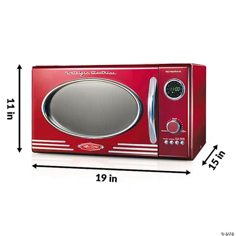 Nostalgia Retro Microwave Oven: .9 Cu.Ft. Retro Red | Oriental Trading