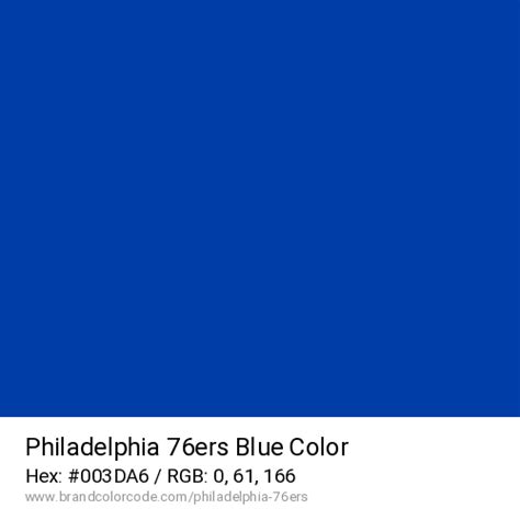 Philadelphia 76ers Brand Color Codes » BrandColorCode.com