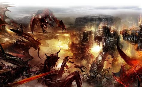 Warhammer 40K Daemons Art HD Wallpaper | Warhammer art, Warhammer ...