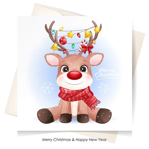 Cartoon Clipart Reindeer